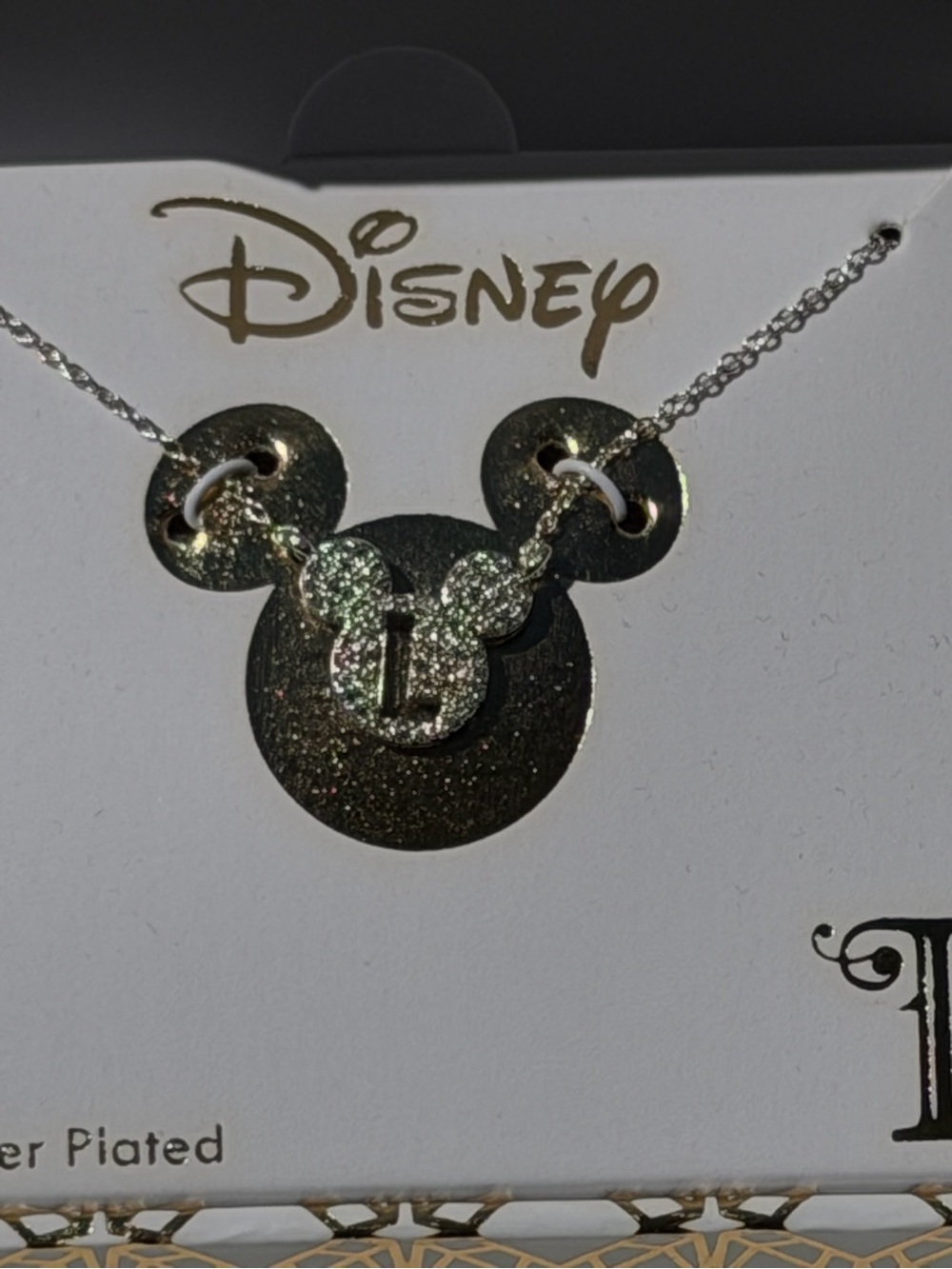 Disney Silver-Tone Mickey Mouse Pendant Necklace